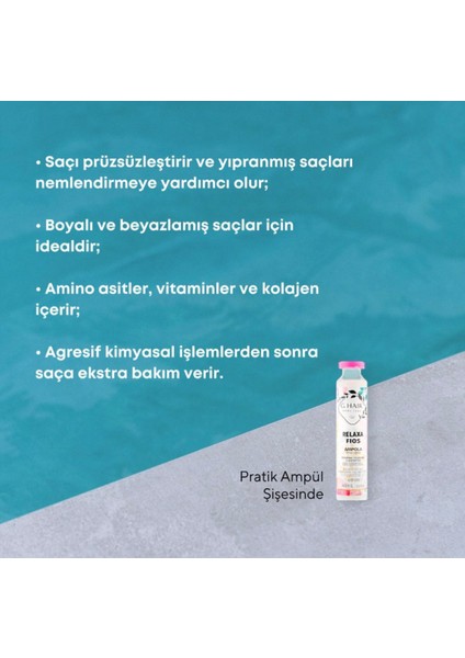 G.hair Relaxa Fios Anında Etkili Saç Bakım Ampülleri 40 ml x 12 Adet