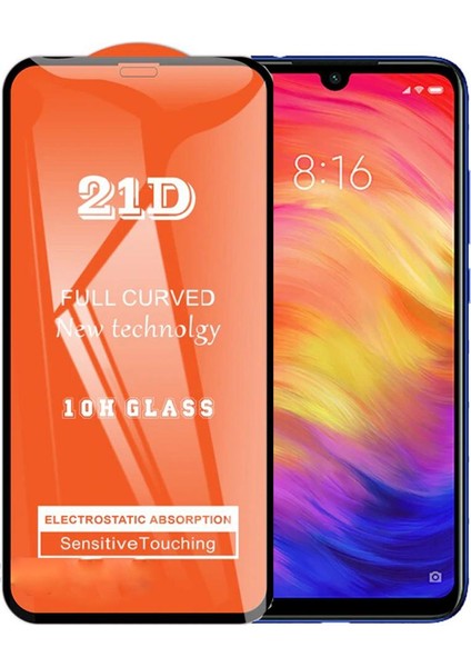 Xiaomi Redmi Note 7 Ekran Koruyucu 21D Kırılmaz Cam