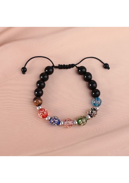 Sırlı Boncuk Erkek Bileklik - Renkli (Yurt Dışından)