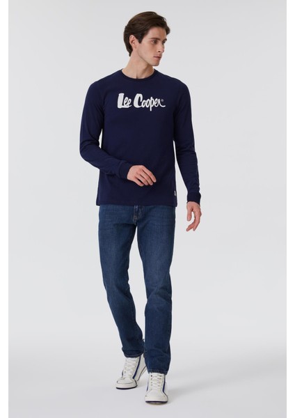 Lee Cooper Zayne Erkek  U.kol T-Shırt Lacivert