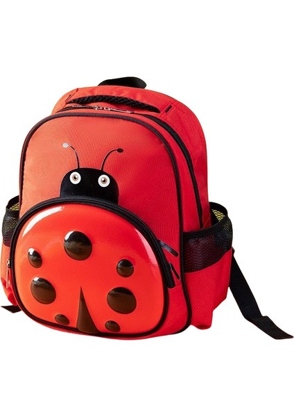 Sevimli Hayvan Figürlü Çocuk Sırt Çantası - Kırmızı (Yurt Dışından)