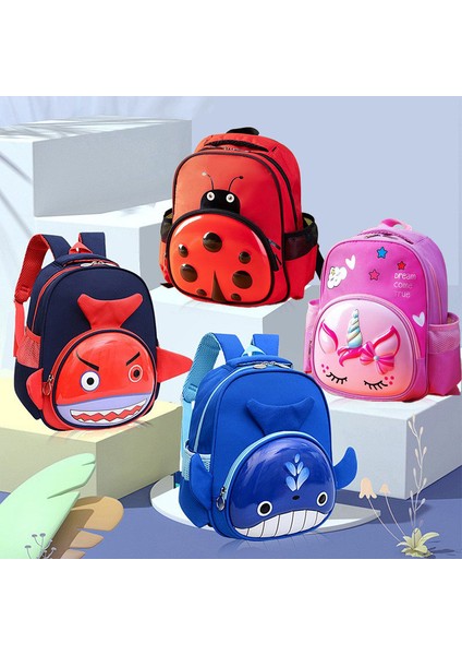 Sevimli Hayvan Figürlü Çocuk Sırt Çantası - Kırmızı (Yurt Dışından) fırsatları