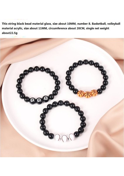 Akrilik Spor Bilezik Erkek Obsidyen Bilezik (Yurt Dışından) fiyatları