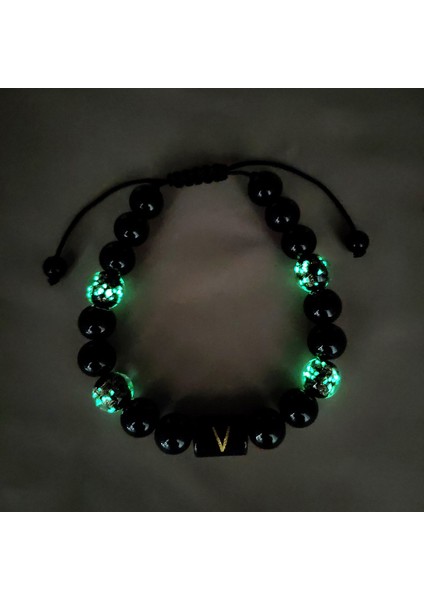 Sırlı Boncuklu Erkek Bileklik - Siyah (Yurt Dışından) indirimleri