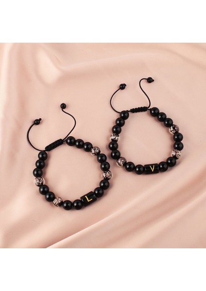 Sırlı Boncuklu Erkek Bileklik - Siyah (Yurt Dışından) modelleri