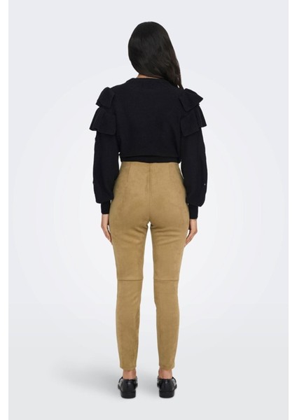 Onljo Faux Suede Leggıng cc Otw Kahve