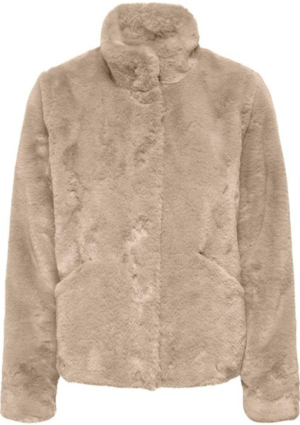 Onlnewvıda Faux Fur Jacket cc Otw Bej modelleri