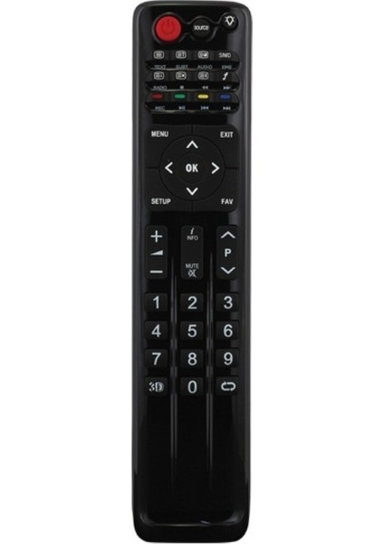 Weko Kl Sunny-Axen RC0256/01 3D Tuşlu Lcd-Led Tv Kumanda Yazısız Siyah