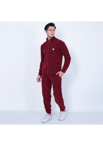 Fermuarlı Polar Erkek Eşofman Takımı