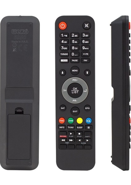 Weko Kr Next 17500 HDMI Cx Pvr*next 18000 Hd Uydu Kumanda Siyah