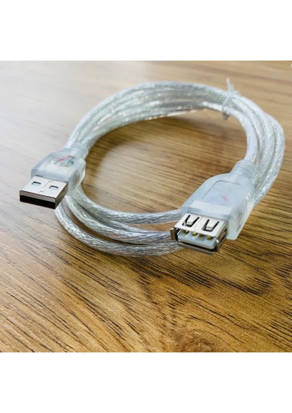 Ata Elektronik 10 Metre 10MT 5 Metre Kaliteli 5mt USB 2.0 Şeffaf USB Uzatma Kablo Wifi Anten Ip Kamera Pc Bilgisayar Tv USB Mouse Klavye Yazıcı Flash Uzatıcı Dişi Erkek - Gerçek USB 2.0