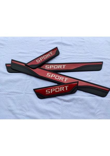 Otomobil Parçaları 2020-2023 Ford Explorer Araba Aksesuarları Plastik Kapı Eşiği Koruma Itişme Plaka Trim Şekillendirici Kırmızı 4 Adet (Yurt Dışından)