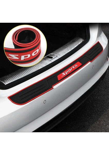 Nissan Pulsar Serena 2017-2023 Için Kauçuk Arka Tampon Ayak Plakası Koruyucu - Siyah (Yurt Dışından)