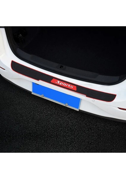 Audi A3 A4 Q3 Q5 2022-2023 Için Kauçuk Arka Tampon Ayak Plakası Koruyucu - Siyah (Yurt Dışından)