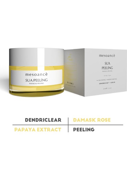 Yüz Peelingi Yenileyici Coconut Özlü C Vitaminli Nemlendirici Arındırıcı Peeling 50 ml Sua Physical