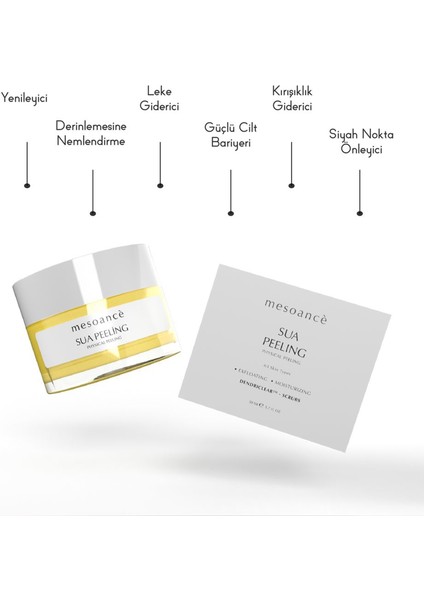 Yüz Peelingi Yenileyici Coconut Özlü C Vitaminli Nemlendirici Arındırıcı Peeling 50 ml Sua Physical modelleri