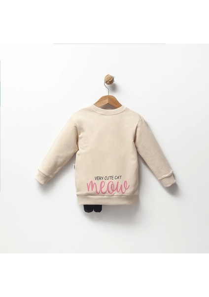 Jolbaby Kedicik Detaylı Kız Çocuk Sweatshirt Bluz fiyatları