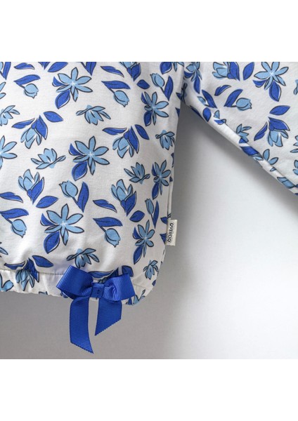 Jolbaby Fiyonk Detaylı Çiçekli Kız Çocuk Sweatshirt Bluz fiyatları
