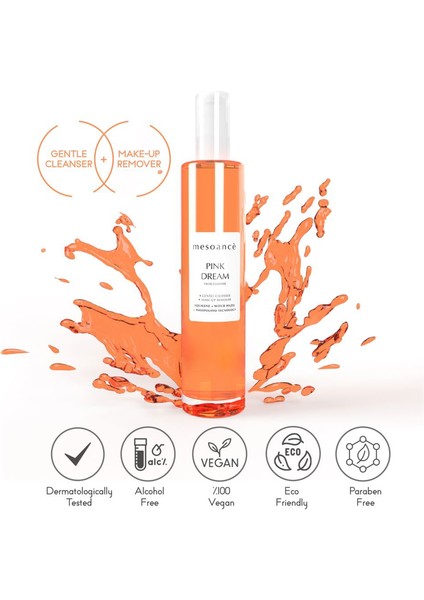Pink Dream Facial Cleanser - Hassas Temizleme Makyaj Temizleme Yüz Temizleyici Jel 100ml indirimleri