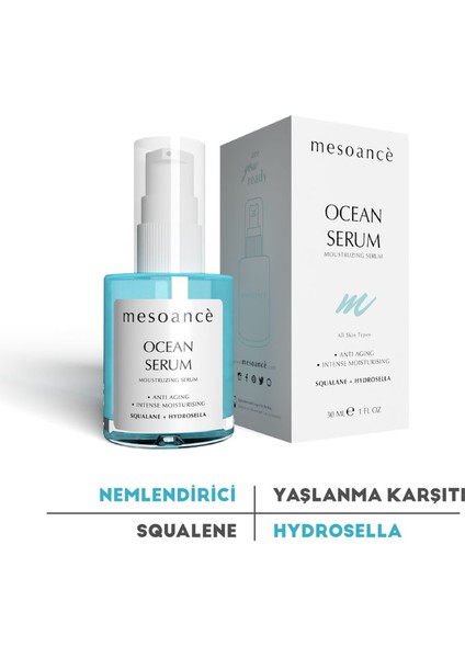 Cilt Serumu Nemlendirici & Bariyer Onarıcı Yenileyici Serum Ocean Moisturizing 30ml