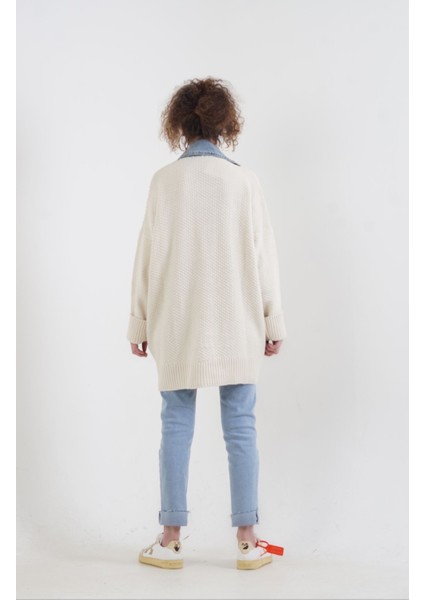 Taş Denim Detaylı Hırka indirimleri