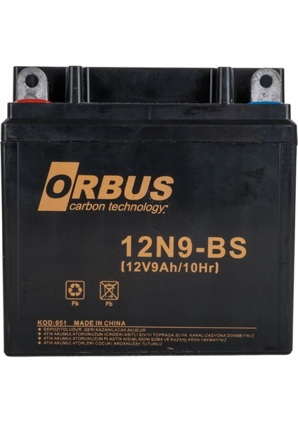 12N9-BS 12 V 9 Ah Asit Içinde Karbon Motosiklet Aküsü 1 Ah fiyatları