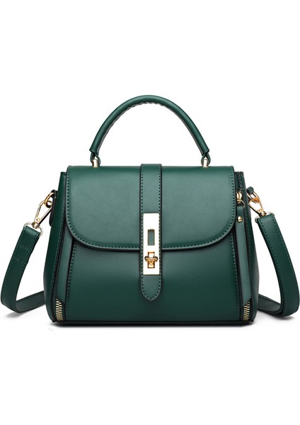 Chi Unique Yumuşak Deri Crossbody Çok Yönlü Retro Büyük Kapasiteli Omuz Çantası (Yurt Dışından)