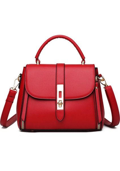 Chi Unique Yumuşak Deri Crossbody Çok Yönlü Retro Büyük Kapasiteli Omuz Çantası (Yurt Dışından)