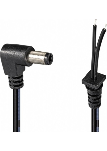 Notebook Adaptörü Jacklı Kablo 5.5*1.7 Uç 1.2 Metre Yerli Üretim Siyah