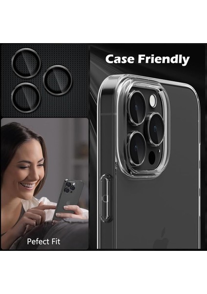 iPhone 15 Pro Uyumlu Kamera Lens Koruyucu Tam Kaplayan Temperli Hd Cam Kılıf Dostu Tasarım fiyatları