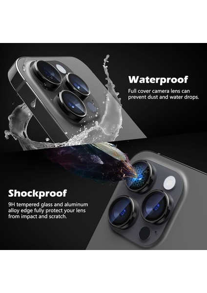 iPhone 15 Pro Uyumlu Kamera Lens Koruyucu Tam Kaplayan Temperli Hd Cam Kılıf Dostu Tasarım fırsatları