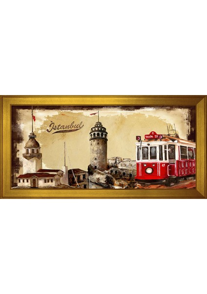 Istanbul Motifli Kanvas Tablo