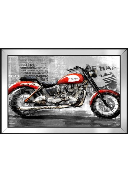 Triumph Motosiklet-2 Motifli Kanvas Tablo