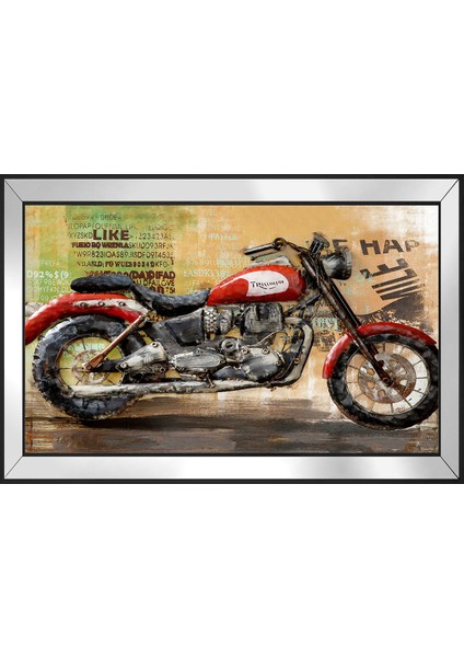 Triumph Motosiklet-1 Motifli Kanvas Tablo