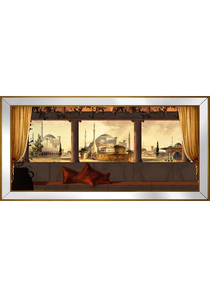 Eski Istanbul Motifli Kanvas Tablo