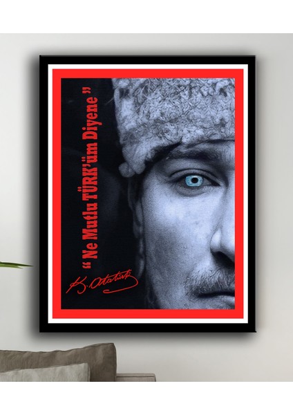 Her Eve Atatürk Kanvas Tablo