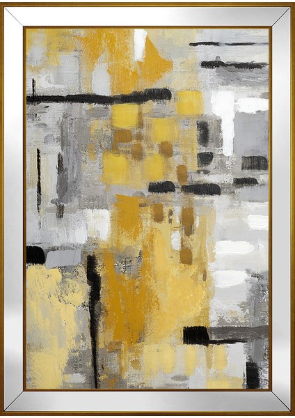 Soyut Şekiller Motifli Kanvas Tablo