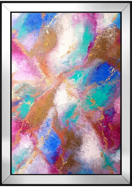 Soyut Şekiller Motifli Kanvas Tablo