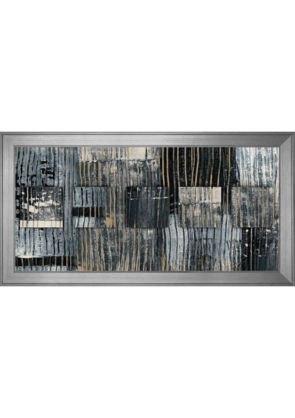 Soyut Şekiller Motifli Kanvas Tablo