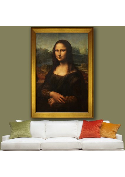 Leonardo Da Vinci Mona Lisa Çerçeveli Tablo
