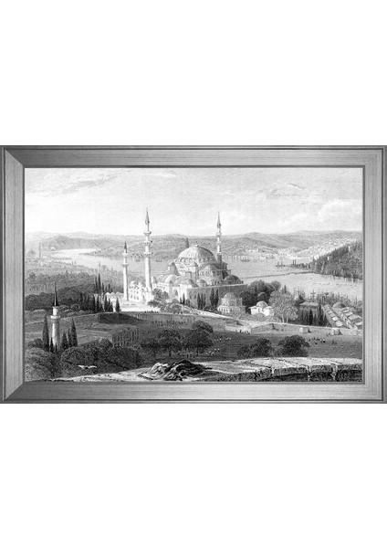 Eski Istanbul Motifli Kanvas Tablo