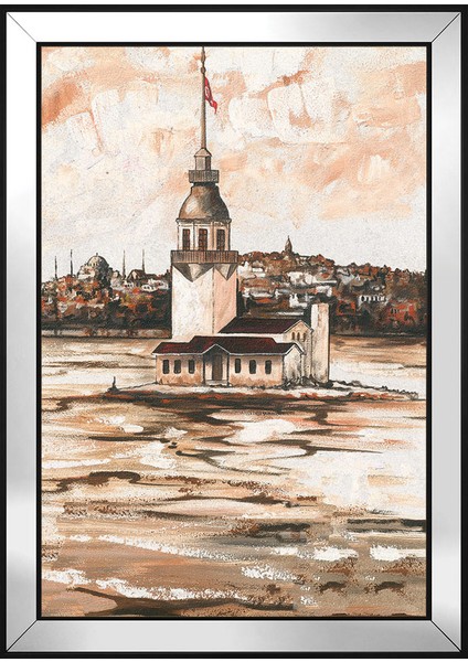 Kız Kulesi Motifli Kanvas Tablo