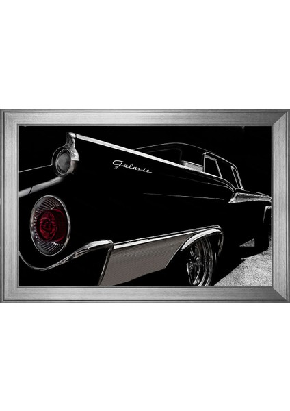 Ford Galaxie 500 Motifli Kanvas Tablo