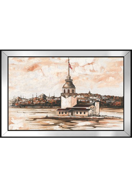 Kız Kulesi Motifli Kanvas Tablo