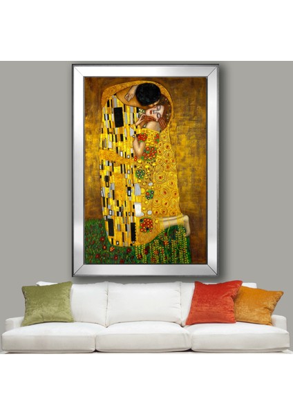 Gustav Klimt The Kiss Çerçeveli Tablo