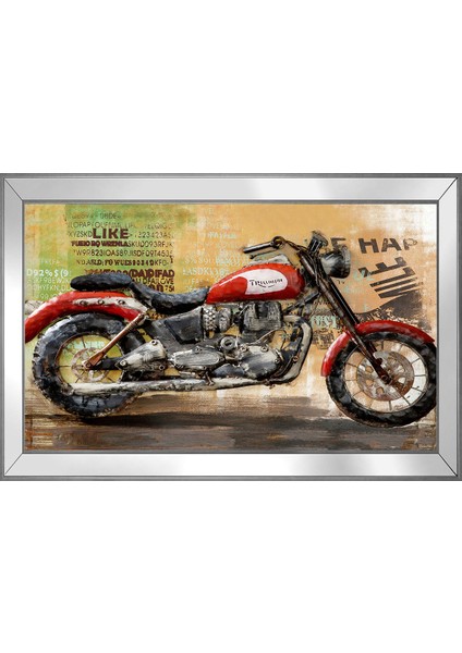 Triumph Motosiklet-1 Motifli Kanvas Tablo