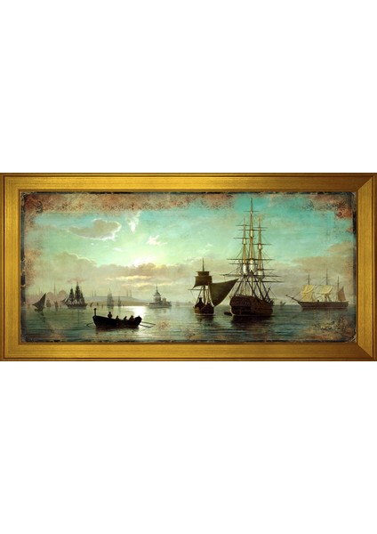 Eski Istanbul Motifli Kanvas Tablo
