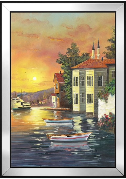 Istanbul Yalıları Motifli Kanvas Tablo