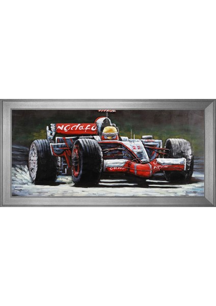 Formula 1 Araba Motifli Kanvas Tablo
