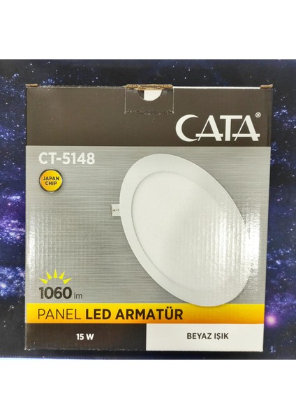 Ct-5148 15W 6 İnç Slim Led Panel Armatür %100 Alüminyum fırsatları